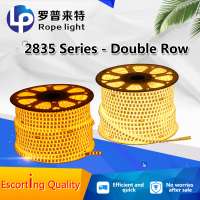 Rope light 100m/roll  SMD 2835 AC220 Waterproof Double Row LED Strip